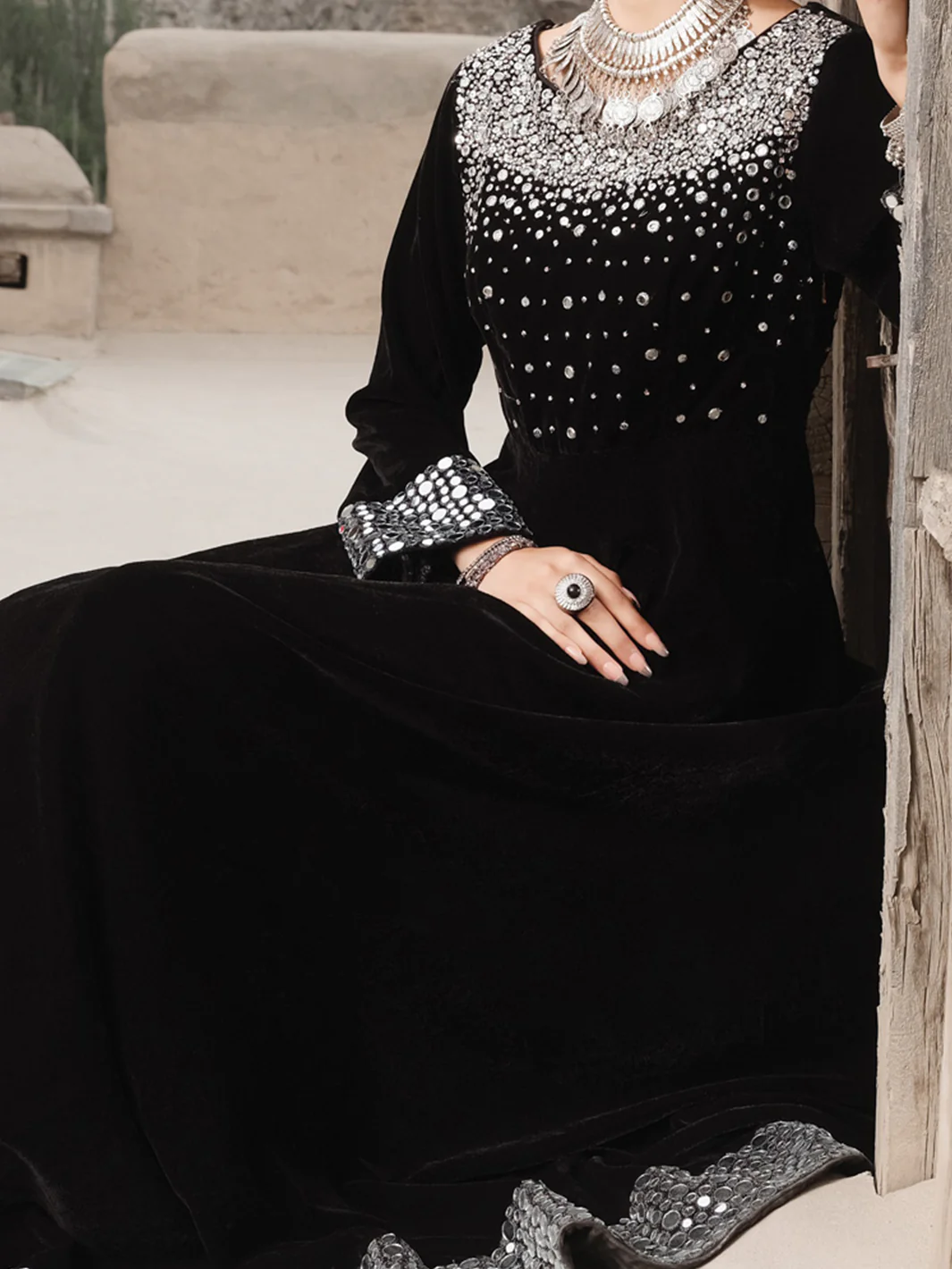 Black Velvet 3 Piece Formal Suit - LS-273 - Image 2