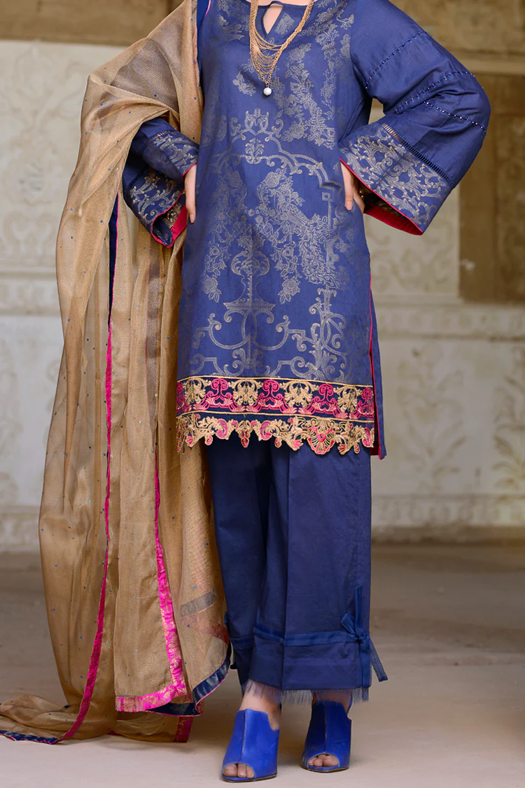 Blue 2Pc Stitched - ALP-434