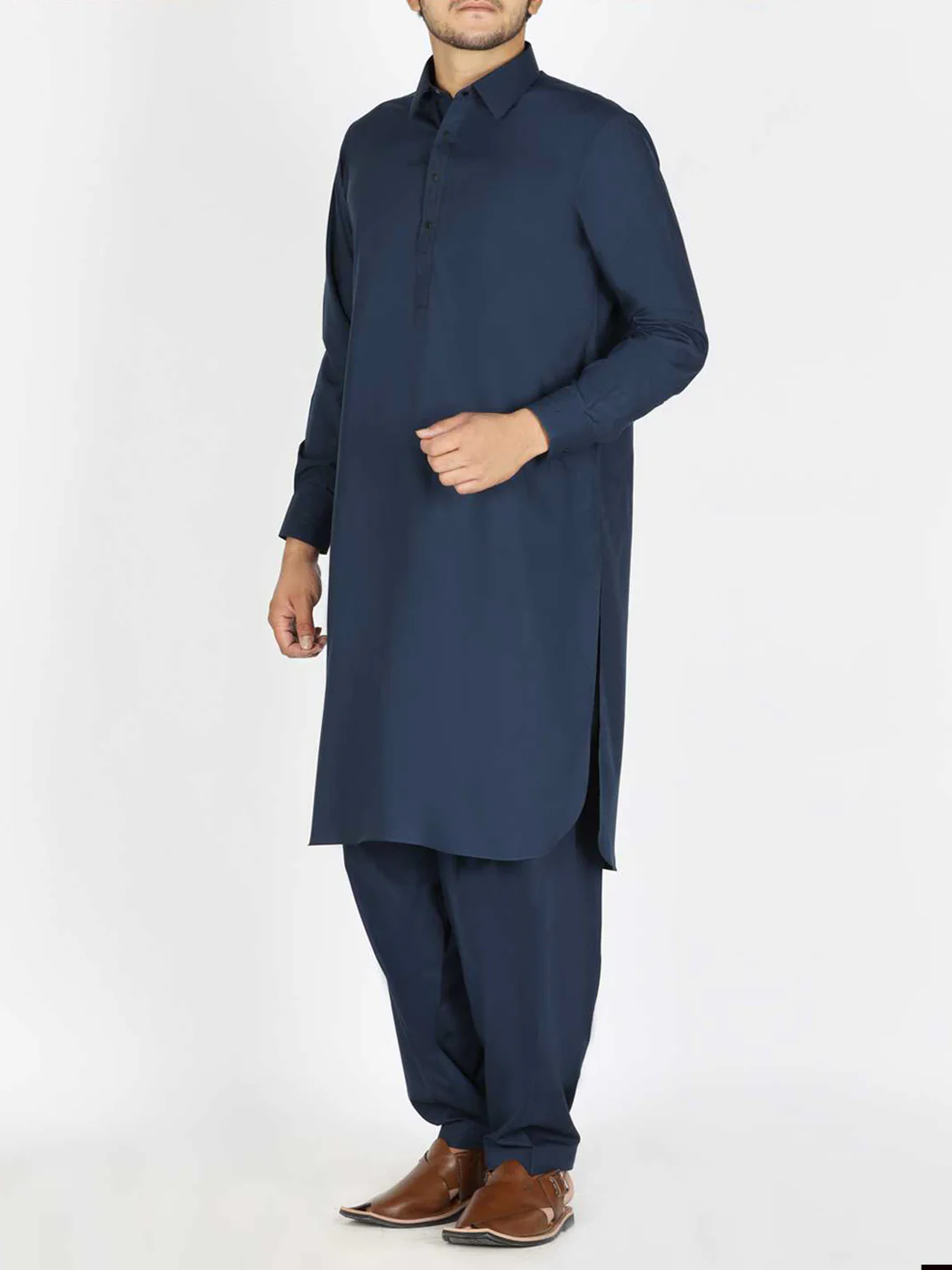 Blue Blended Kameez Shalwar - ALWA-KS-182