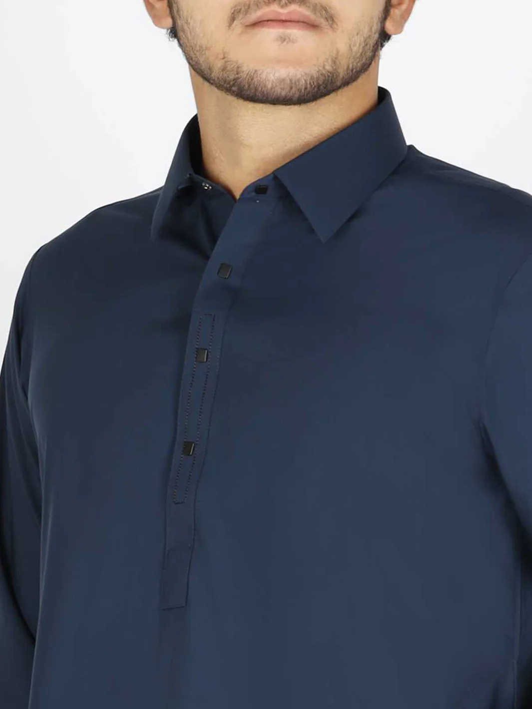 Blue Blended Kameez Shalwar - ALWA-KS-182 - Image 2