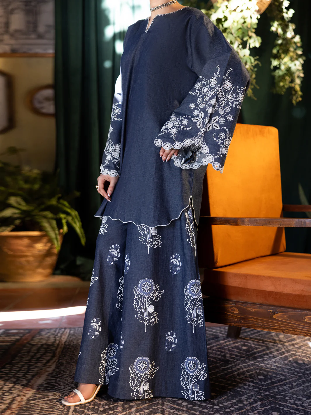 Blue Denim Stitched 2PC - ALP-2PS-LKS-2782 - Image 4