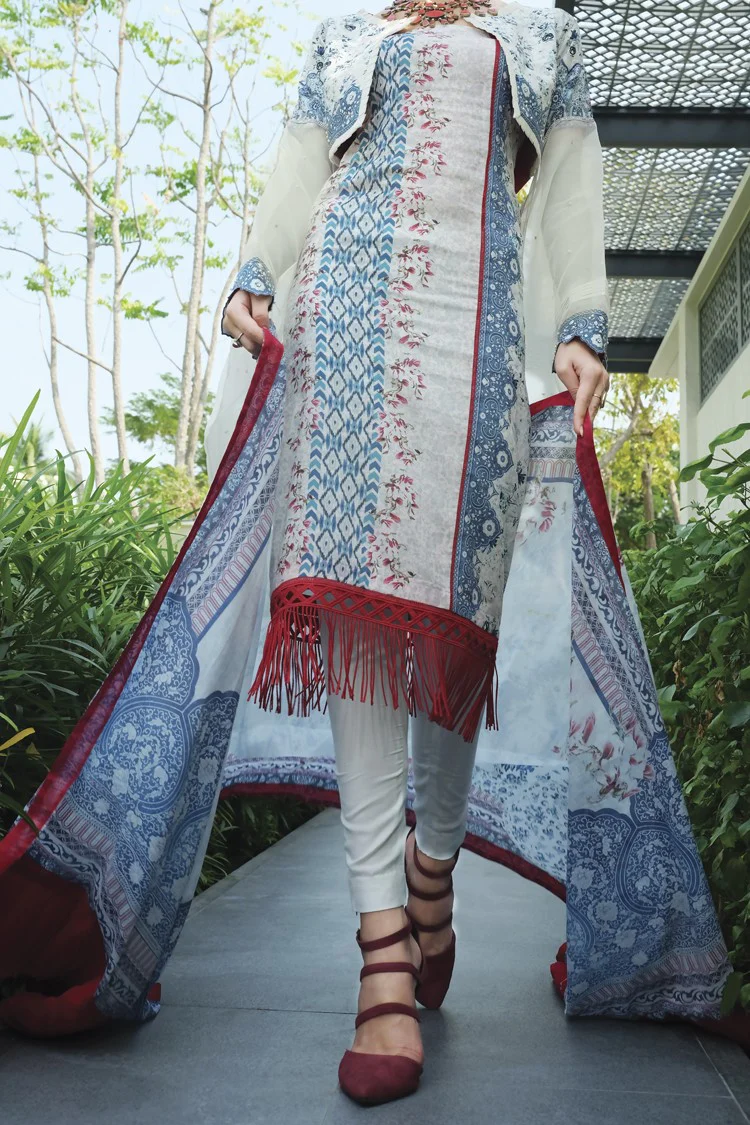Blue Lawn 2Pc Unstitched - ALP-659
