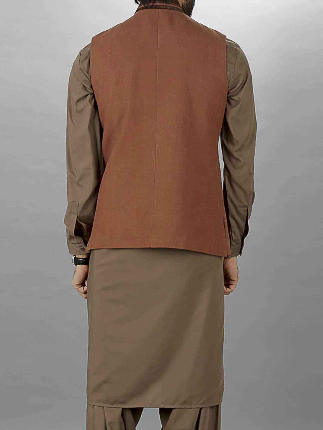 Brown Waistcoat - WC-107 - Image 2