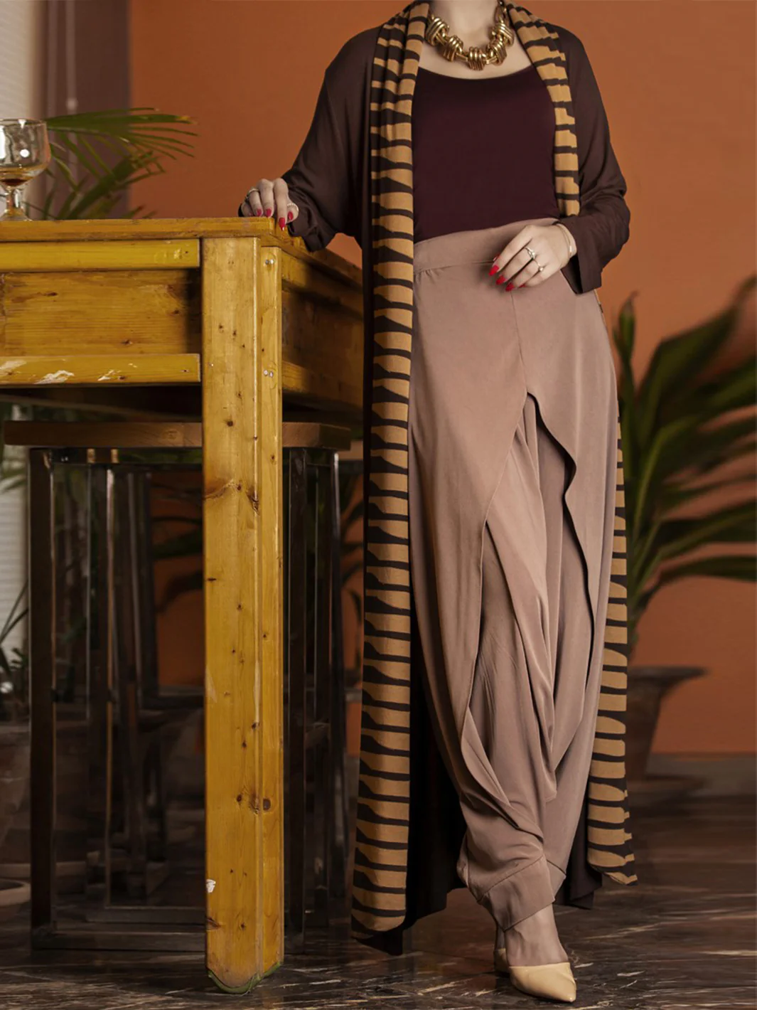 Brown Women Top - LK-2007B