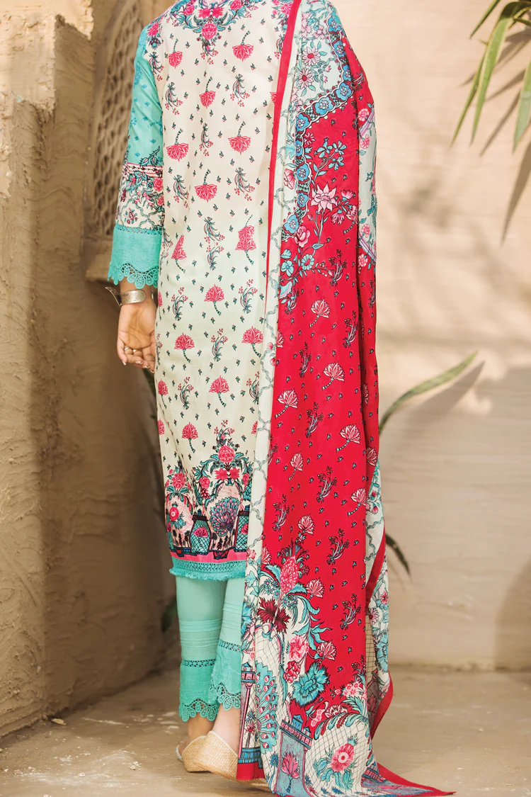 Creamy Yellow Lawn 3Pc Stitched - ALP-444 - Image 3