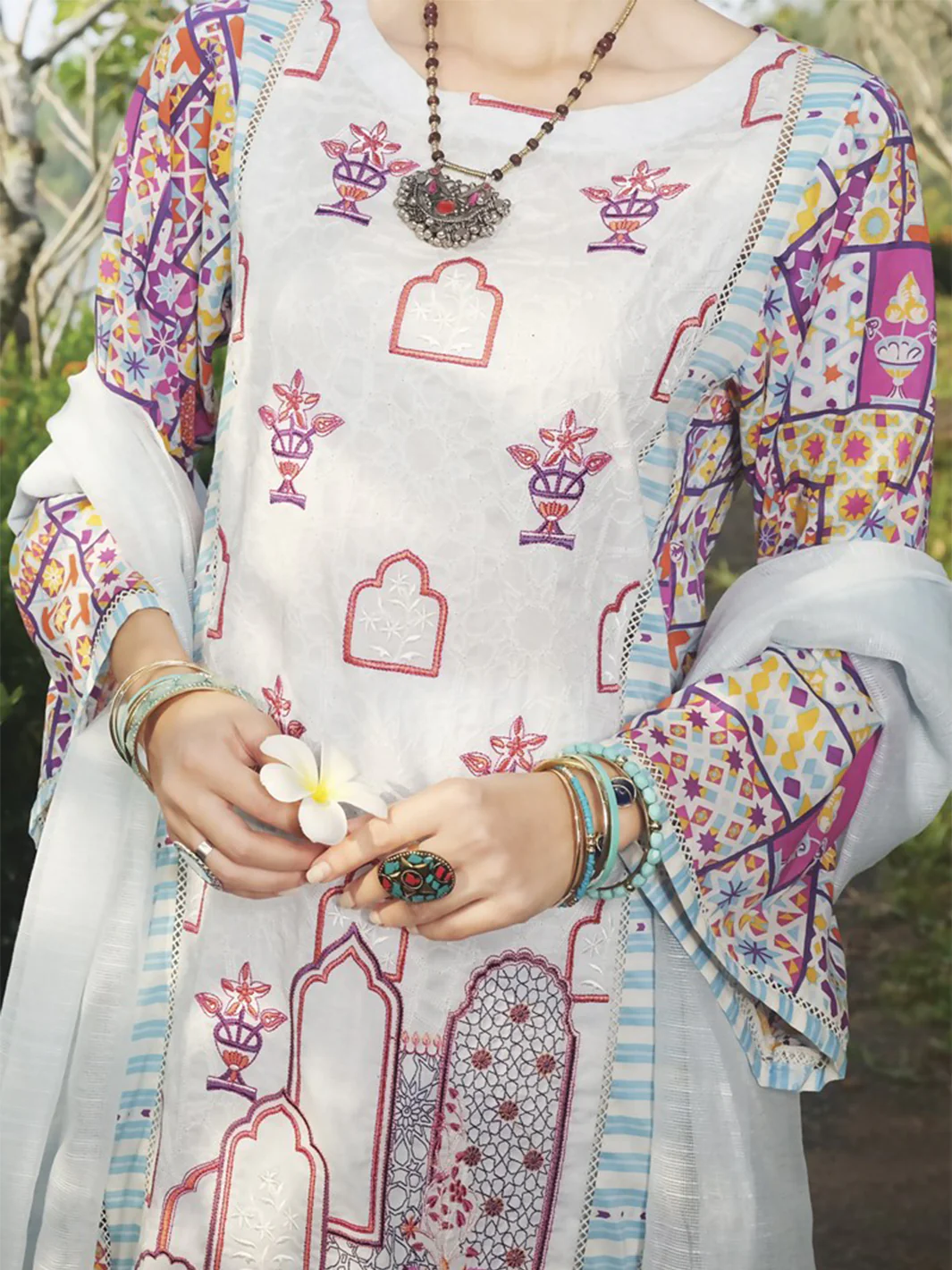 Fushia Lawn 3Pc Unstitched - ALP-616