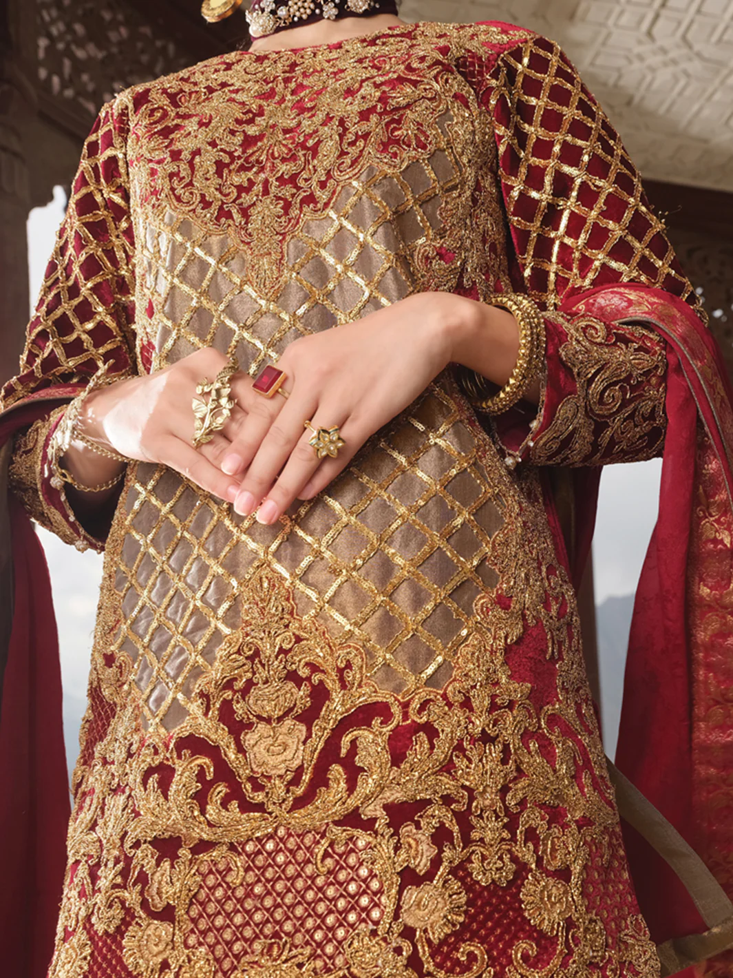 Gold Velvet 3 Piece Formal Suit - LS-275 - Image 2