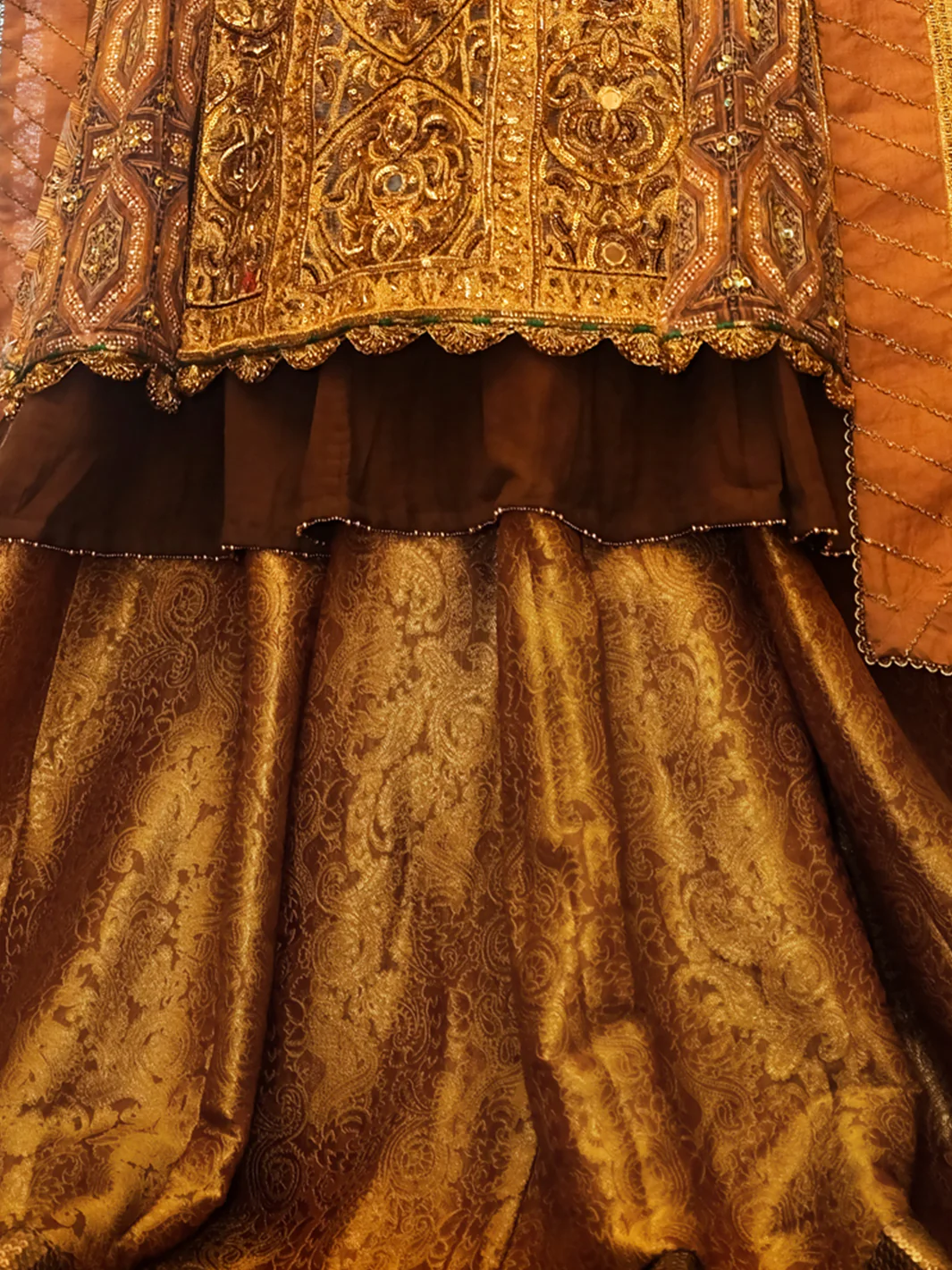 Golden Viscose 3 Piece Formal Suit - LS-250 - Image 3