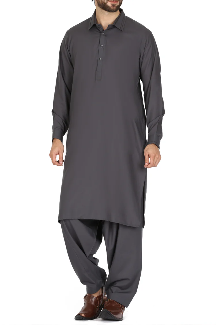 Green Blended Kameez Shalwar - AL-KS-2370