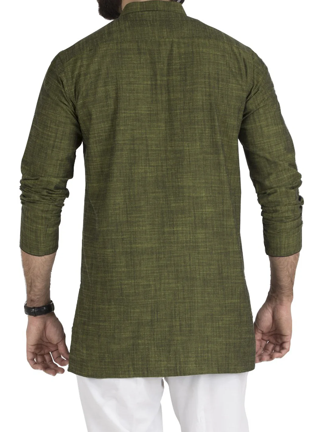 Green Blended Kurta - AL-SK-716 - Image 3