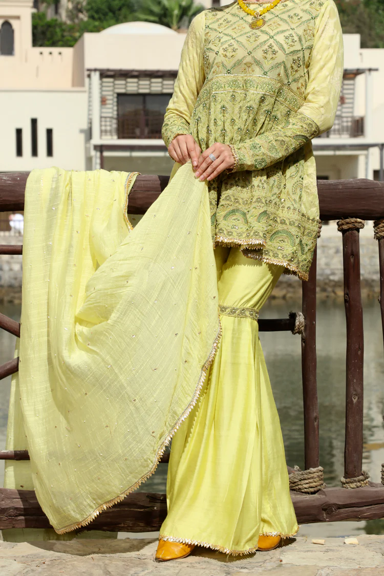 Green Cotton 3Pc Stitched - ALP-567 - Image 3