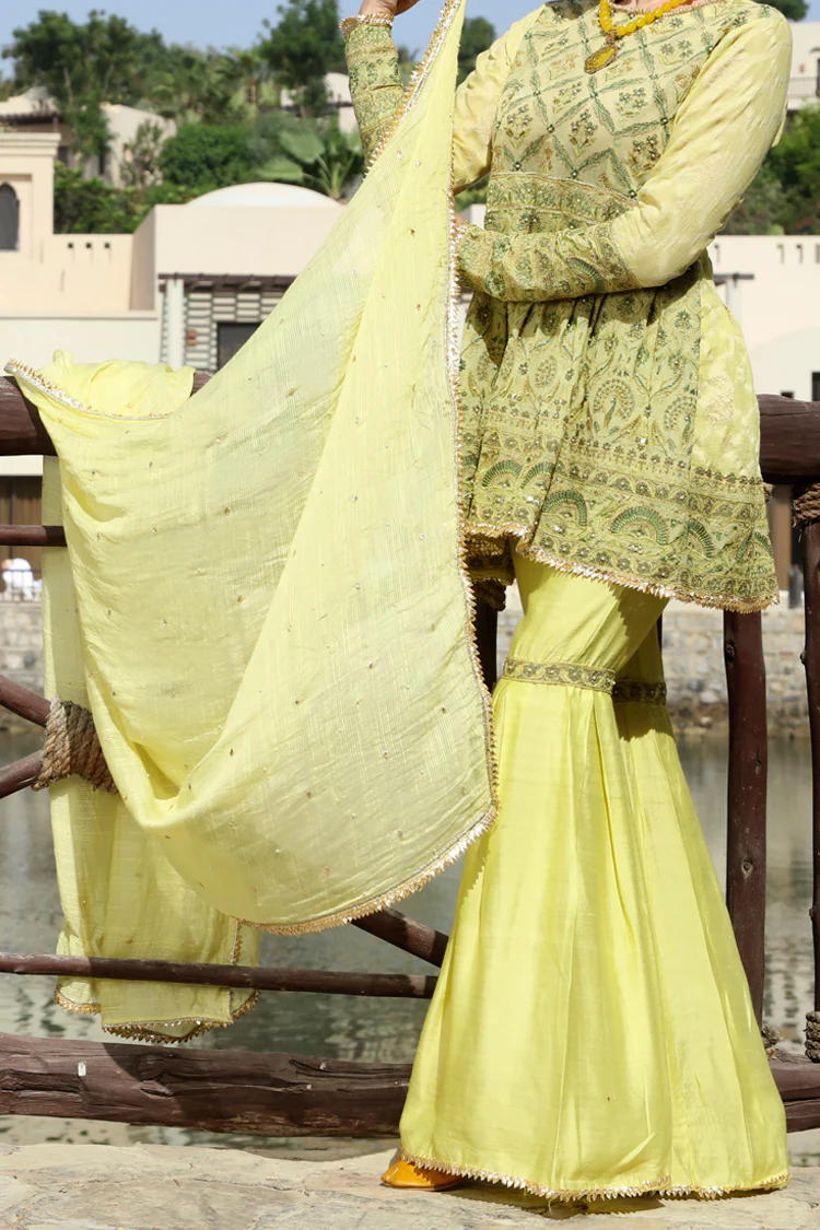 Green Cotton 3Pc Stitched - ALP-567 - Image 4