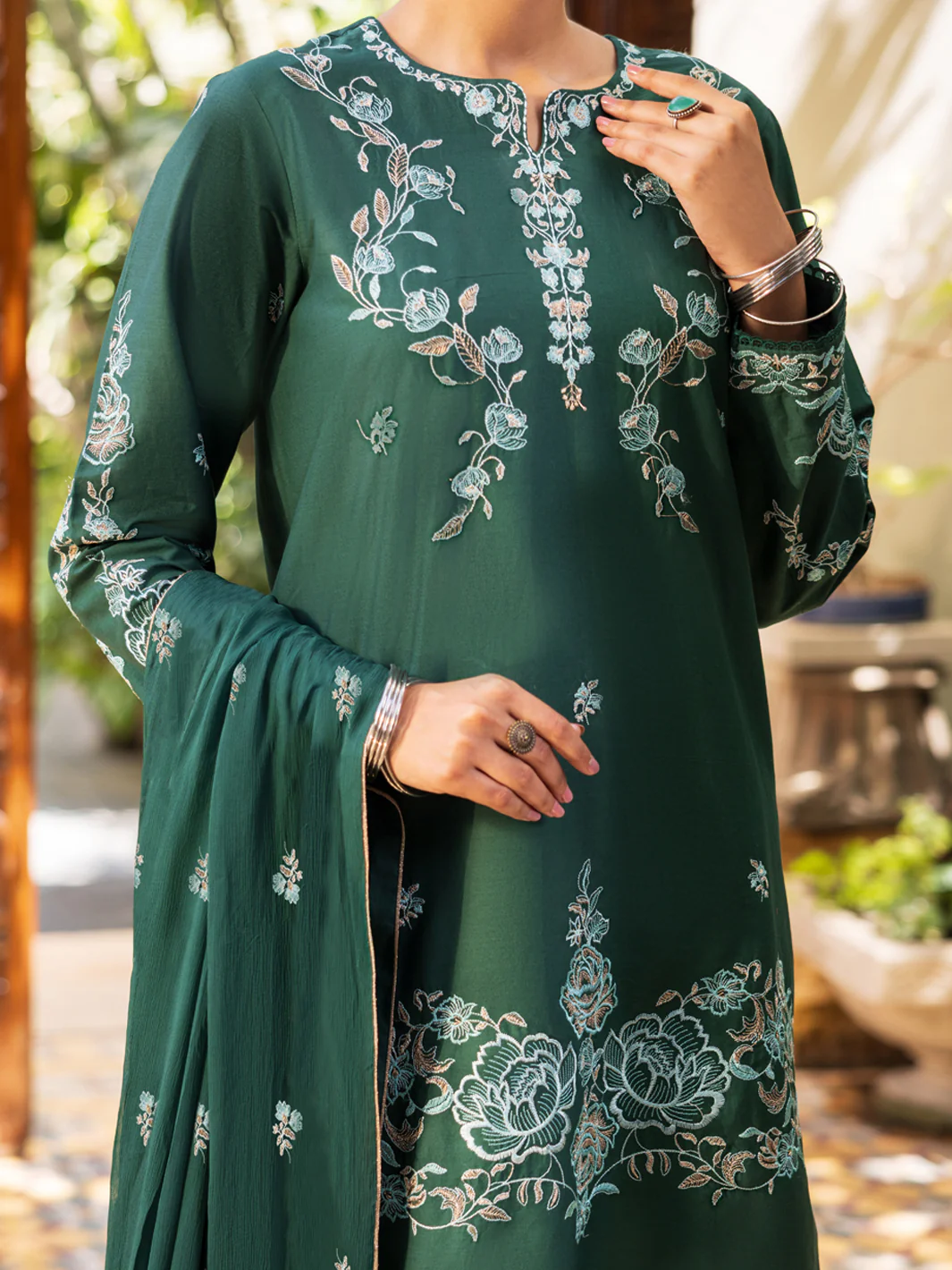 Green Stitched 3Pc - ALP-3PS-2600 - Image 2