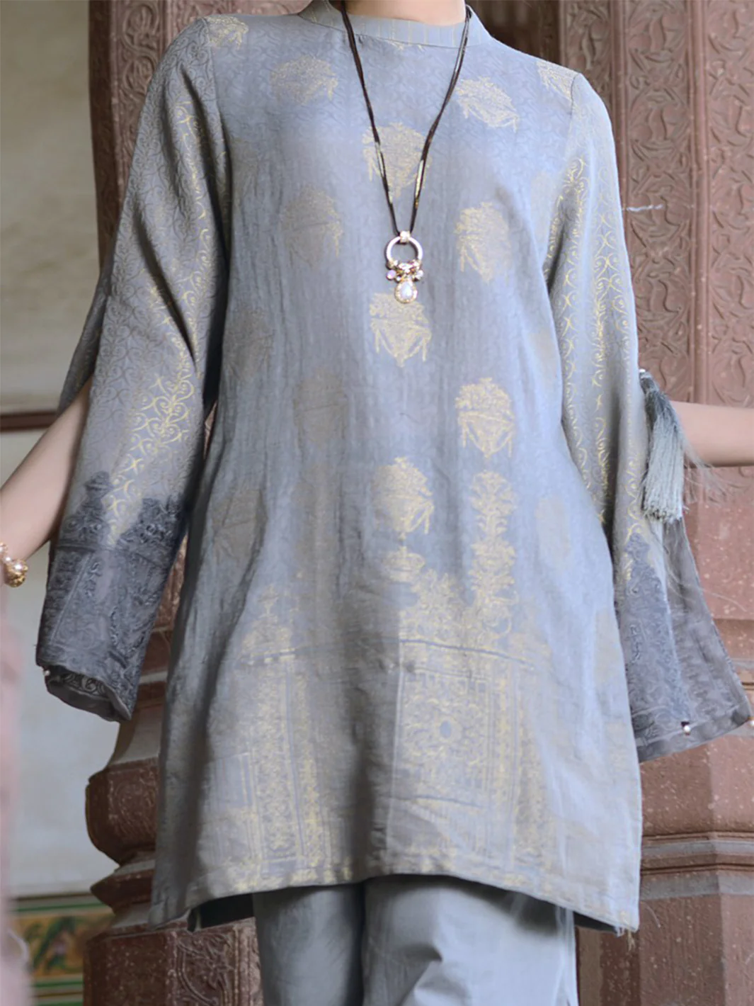 Grey 2Pc Stitched - ALP-435 - Image 3