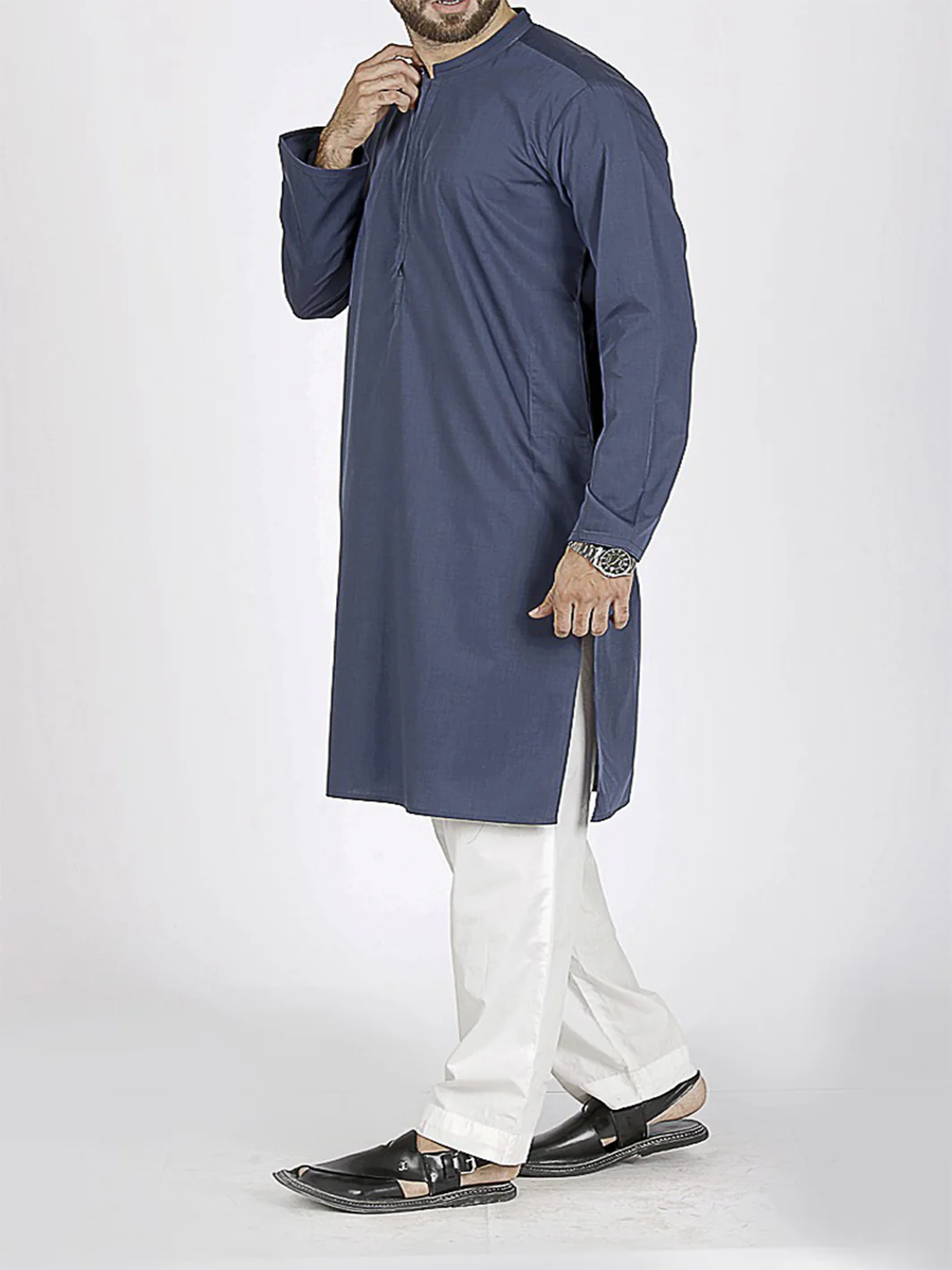 Grey Kurta - AL-K-506
