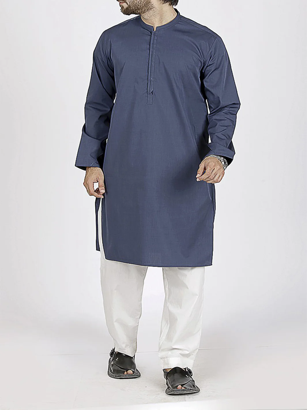 Grey Kurta - AL-K-506 - Image 3