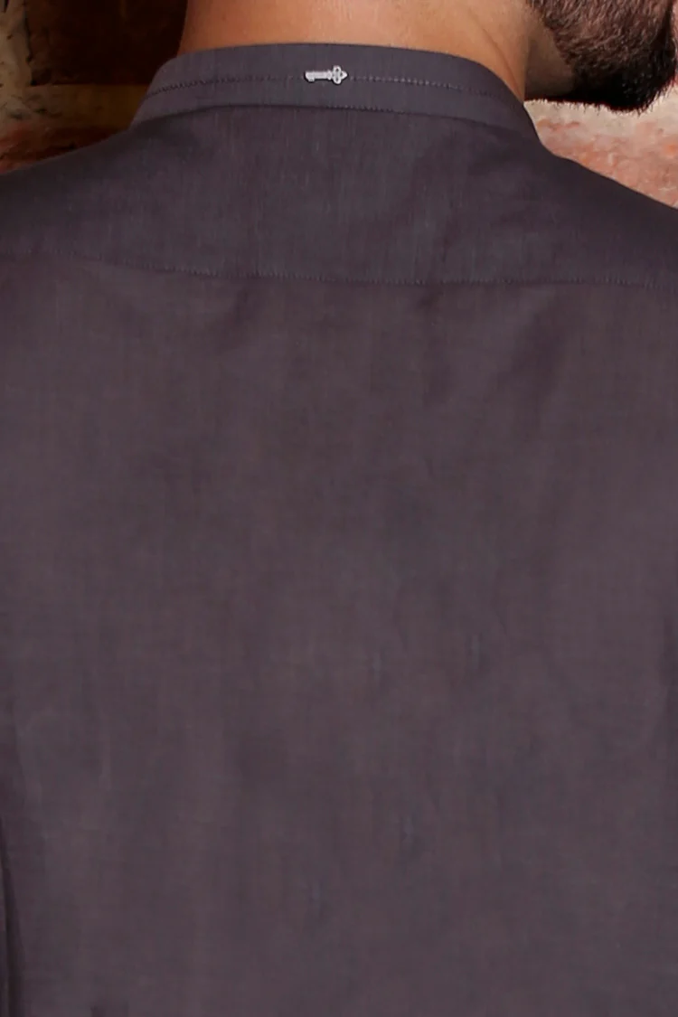 Grey Men Kurta - AL-K-661 - Image 2