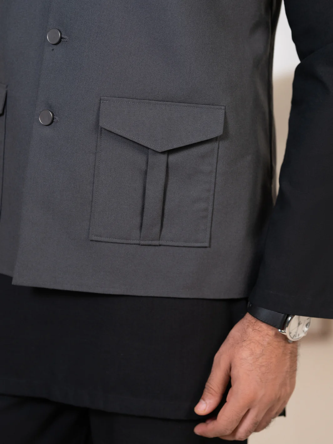 Grey Waistcoat - AL-WC-639 - Image 5
