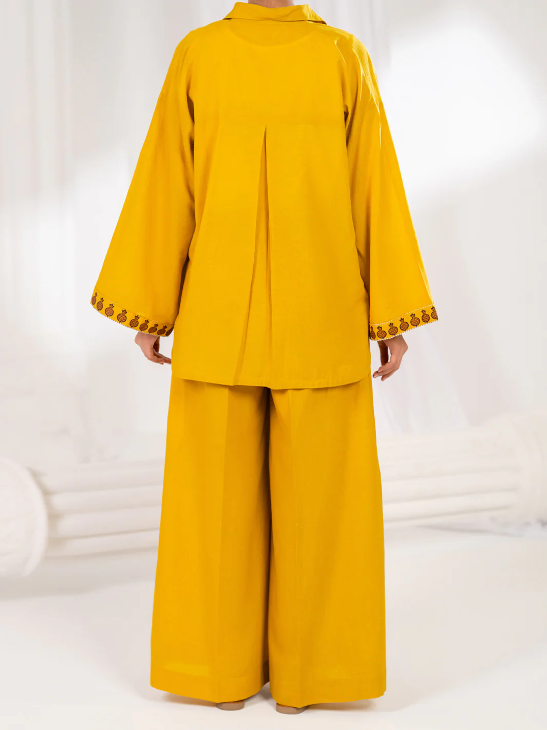 Lemon Stitched 2Pc - ALP-2PS-LKS-2788 - Image 3