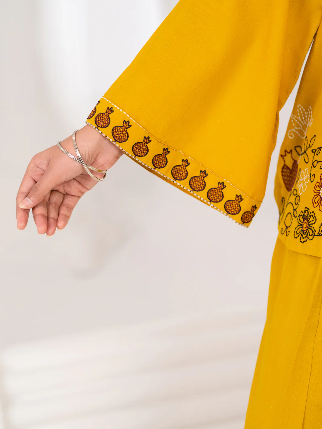 Lemon Stitched 2Pc - ALP-2PS-LKS-2788 - Image 6