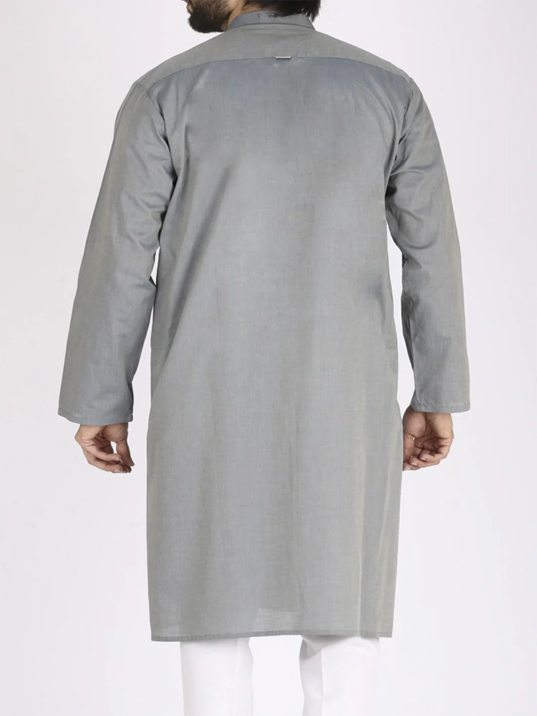 Light Blue Cotton Kurta - AL-K-802 - Image 3