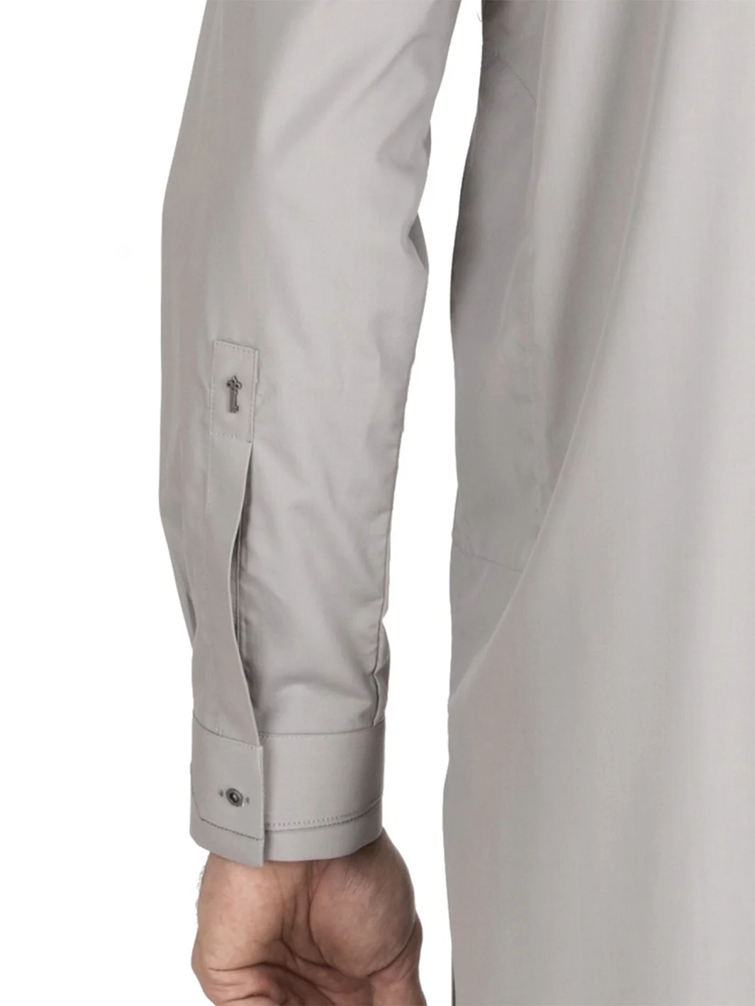 Light Grey Blended Kameez Shalwar - AL-KS-2406 - Image 4
