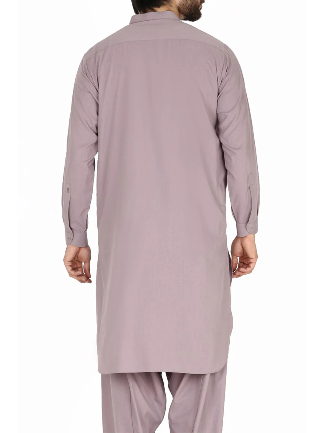 Light Purple Blended Kameez Shalwar - AL-KS-2391 - Image 2