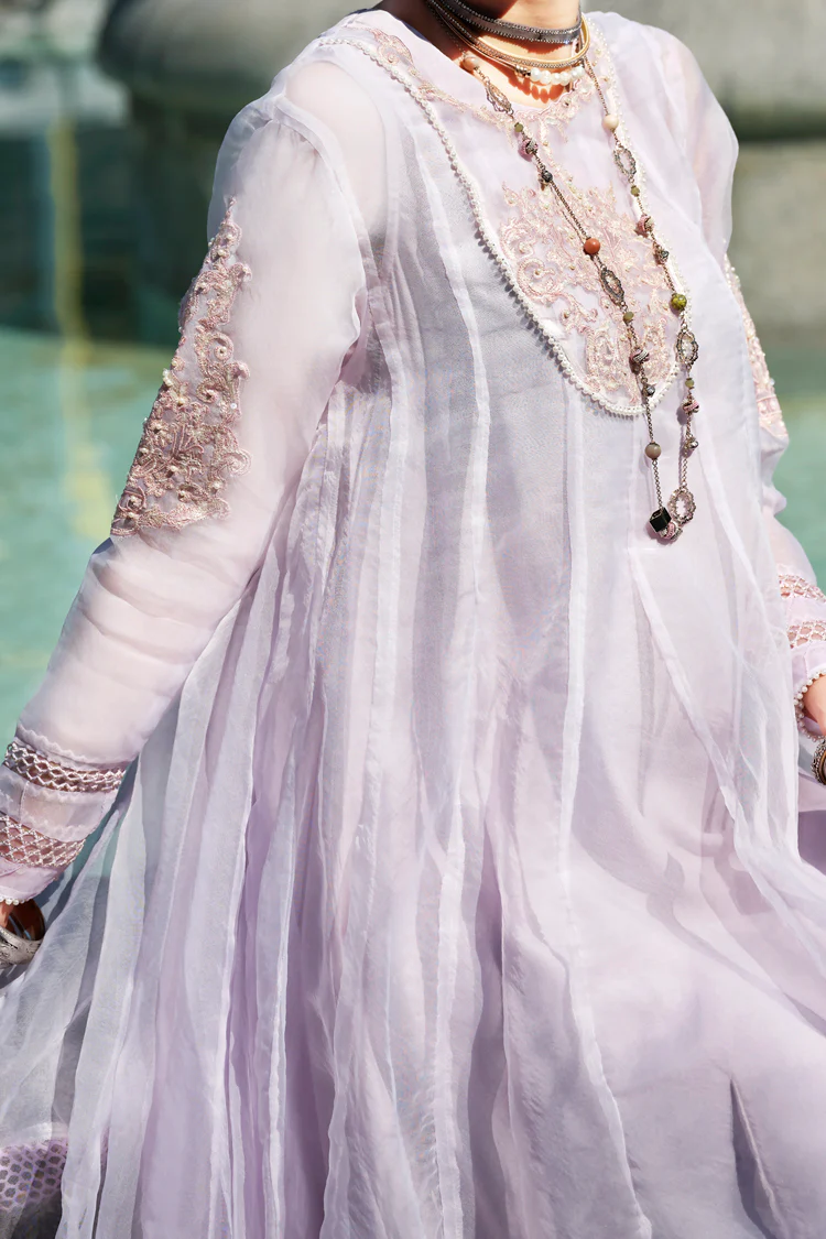 Light Purple Organza 2Pc Stitched - LKS-651 - Image 3