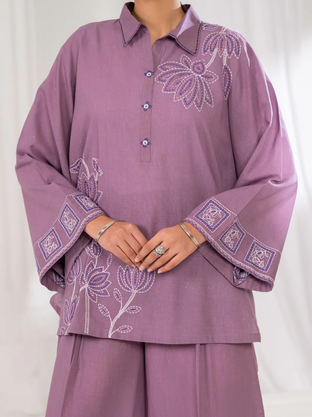 Lilac Stitched 2Pc - ALP-2PS-LKS-2787 - Image 2