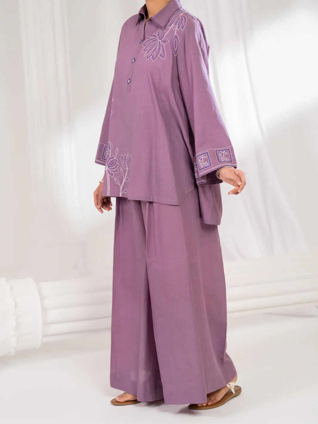 Lilac Stitched 2Pc - ALP-2PS-LKS-2787 - Image 5