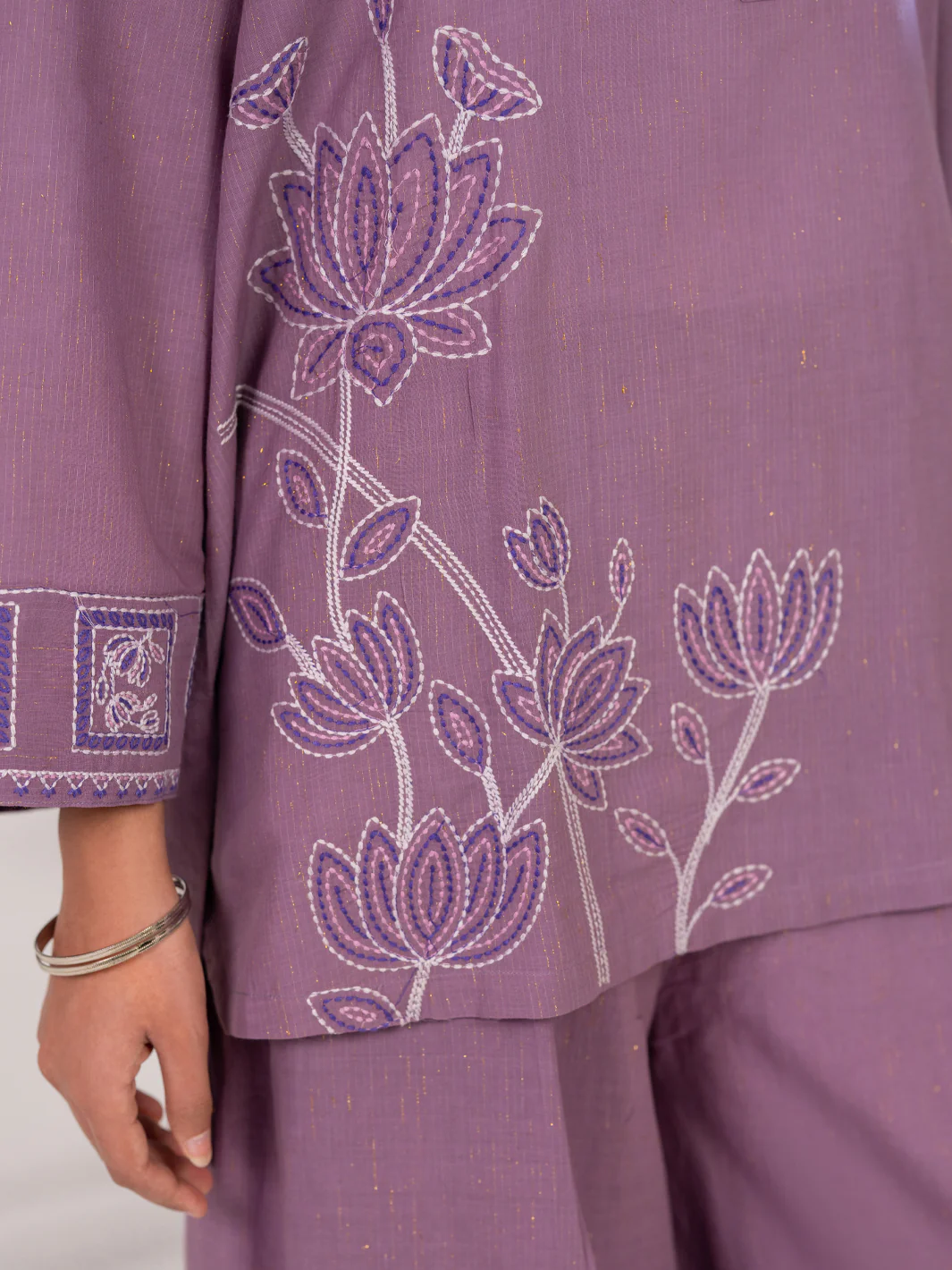 Lilac Stitched 2Pc - ALP-2PS-LKS-2787 - Image 7