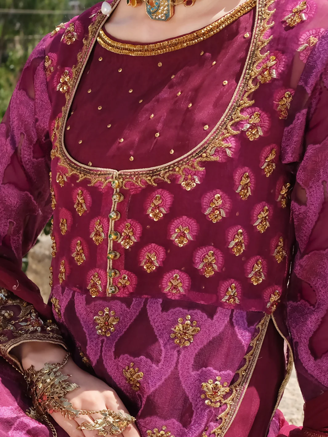 Magenta 3 Piece Formal Suit - LS-268 - Image 3