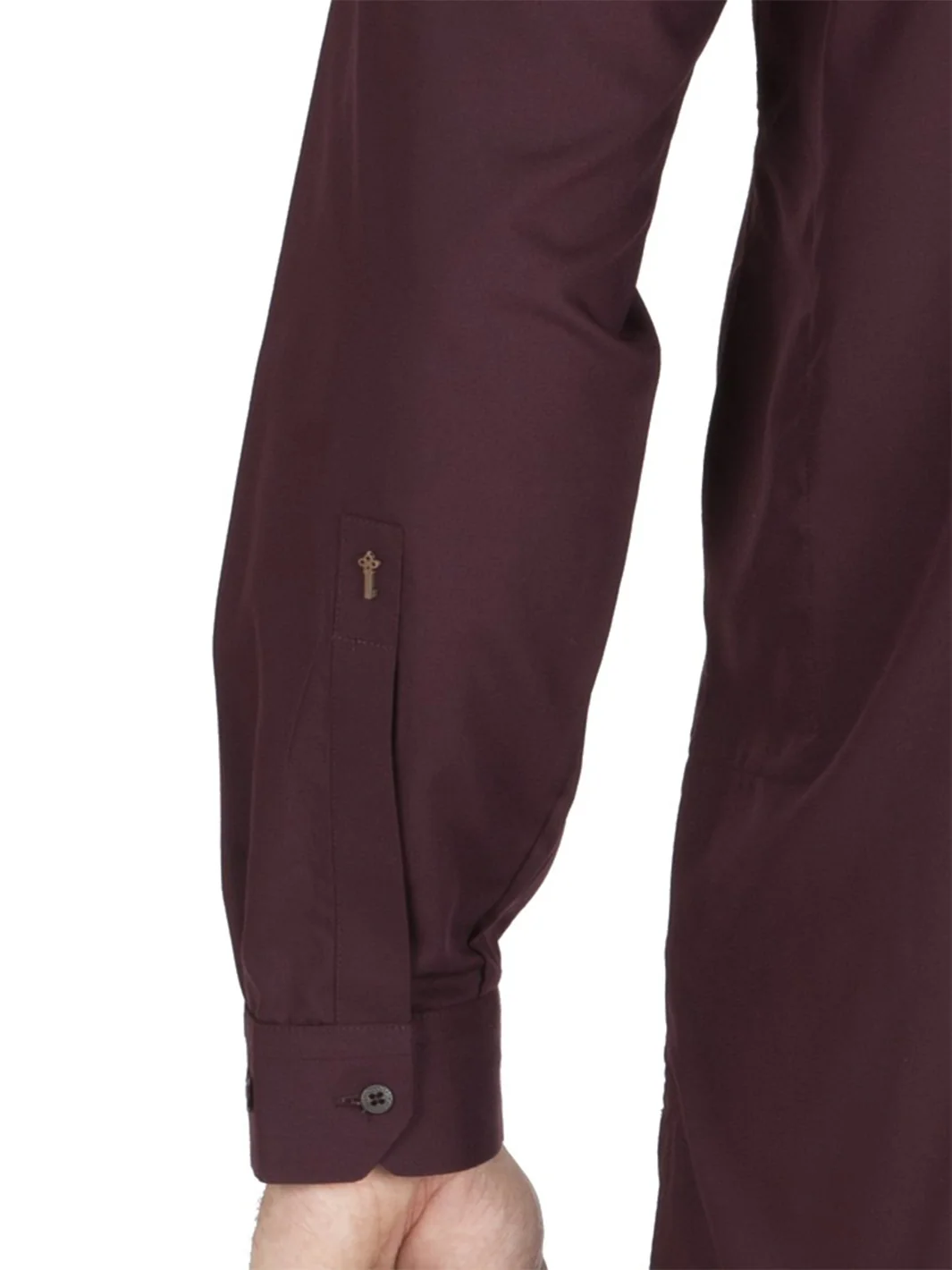 Maroon Blended Kameez Shalwar - AL-KS-2421 - Image 3