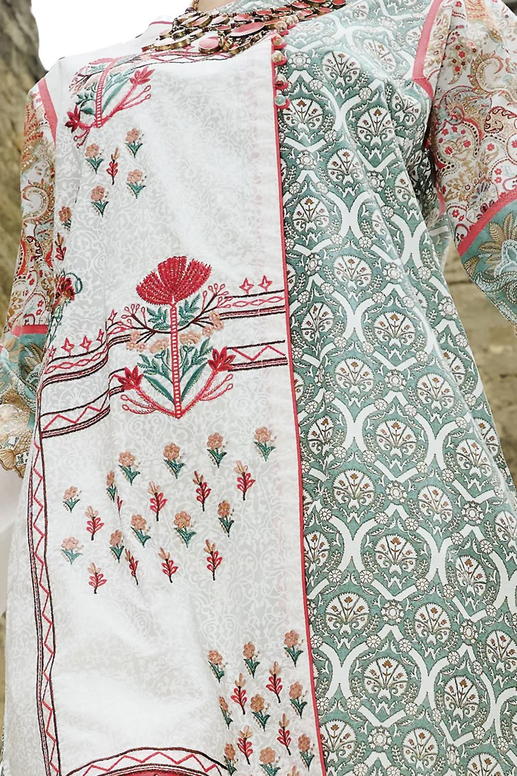 Mint Green Lawn 3Pc Stitched - ALP-670 - Image 3