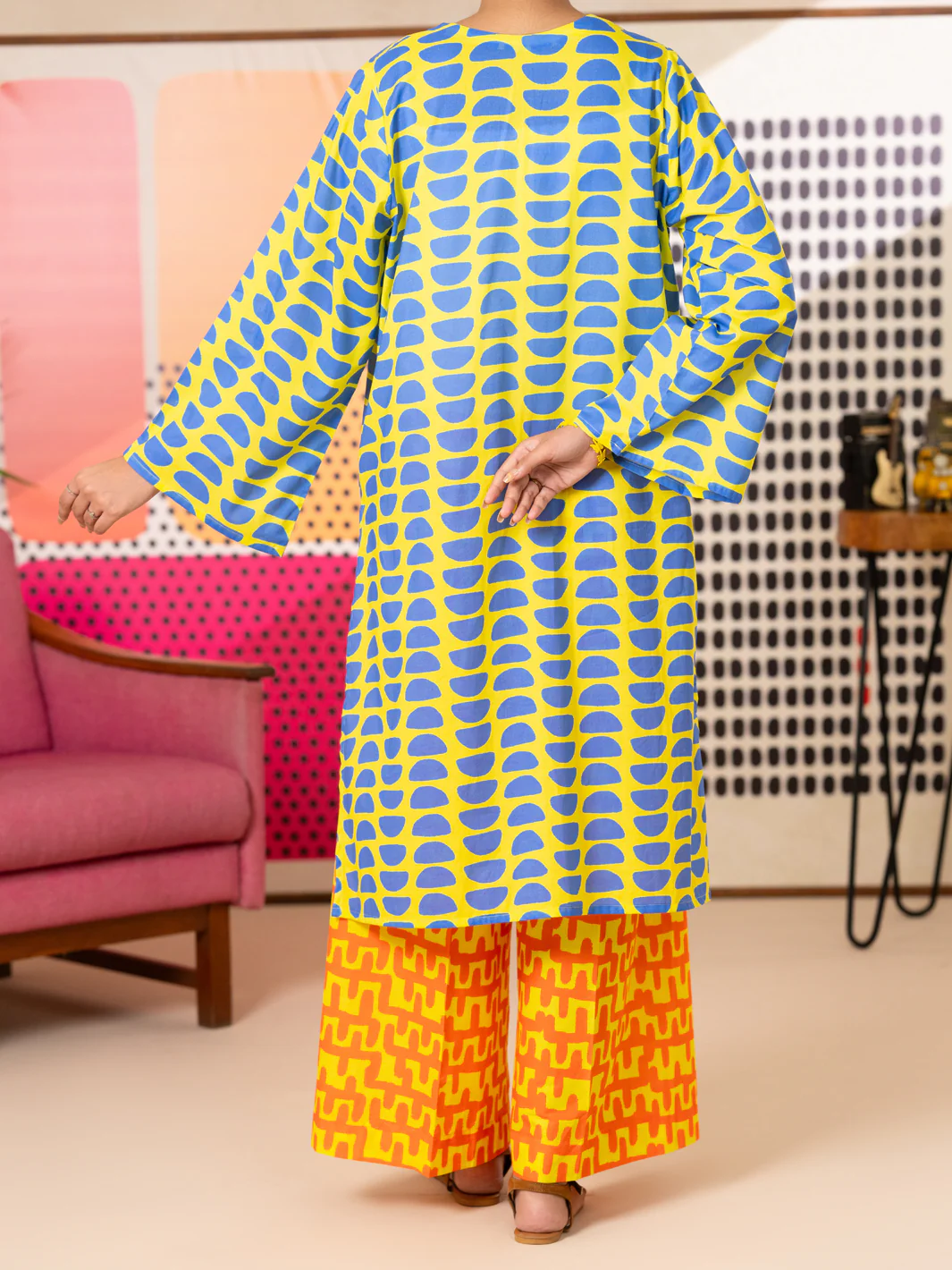 Multicolor Cotton 2Pc Stitched - ALP-2PS-LKS-2810 - Image 3