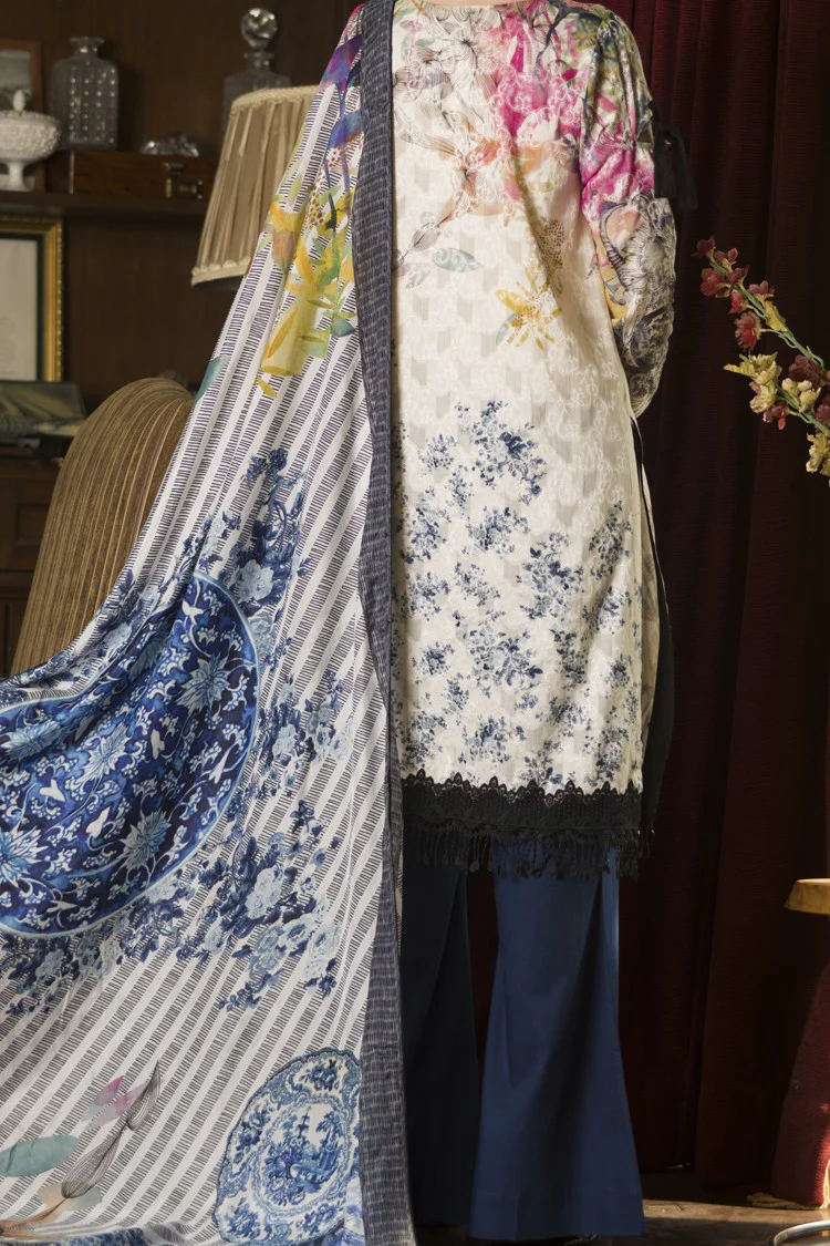 Multicolor Jacquard 3Pc Stitched - AWP-185 - Image 3