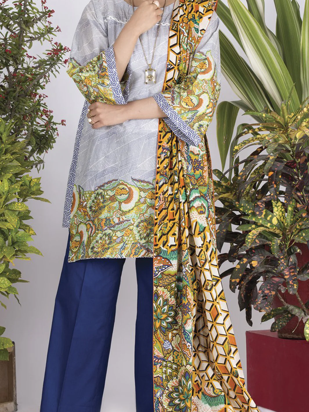 Multicolor Lawn 3Pc Stitched - ALP-713