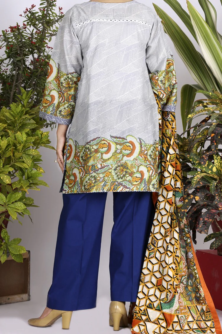 Multicolor Lawn 3Pc Stitched - ALP-713 - Image 2