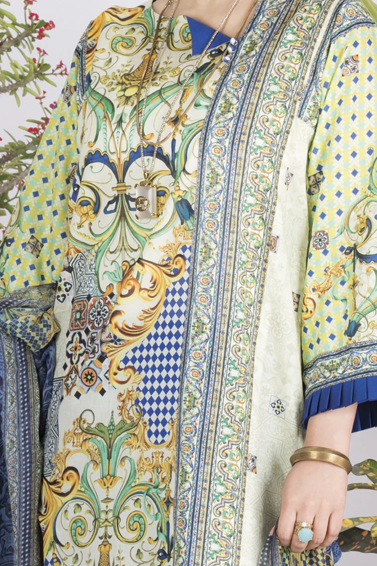 Multicolor Lawn 3Pc Stitched - ALP-718 - Image 4