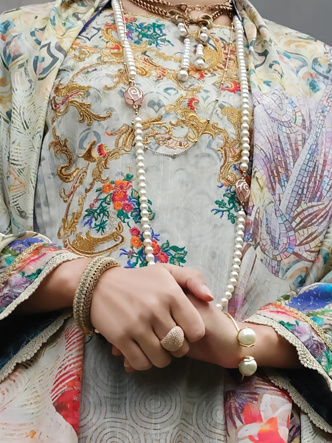 Natural Khaddar 3Pc Stitched - AWP-207 - Image 2
