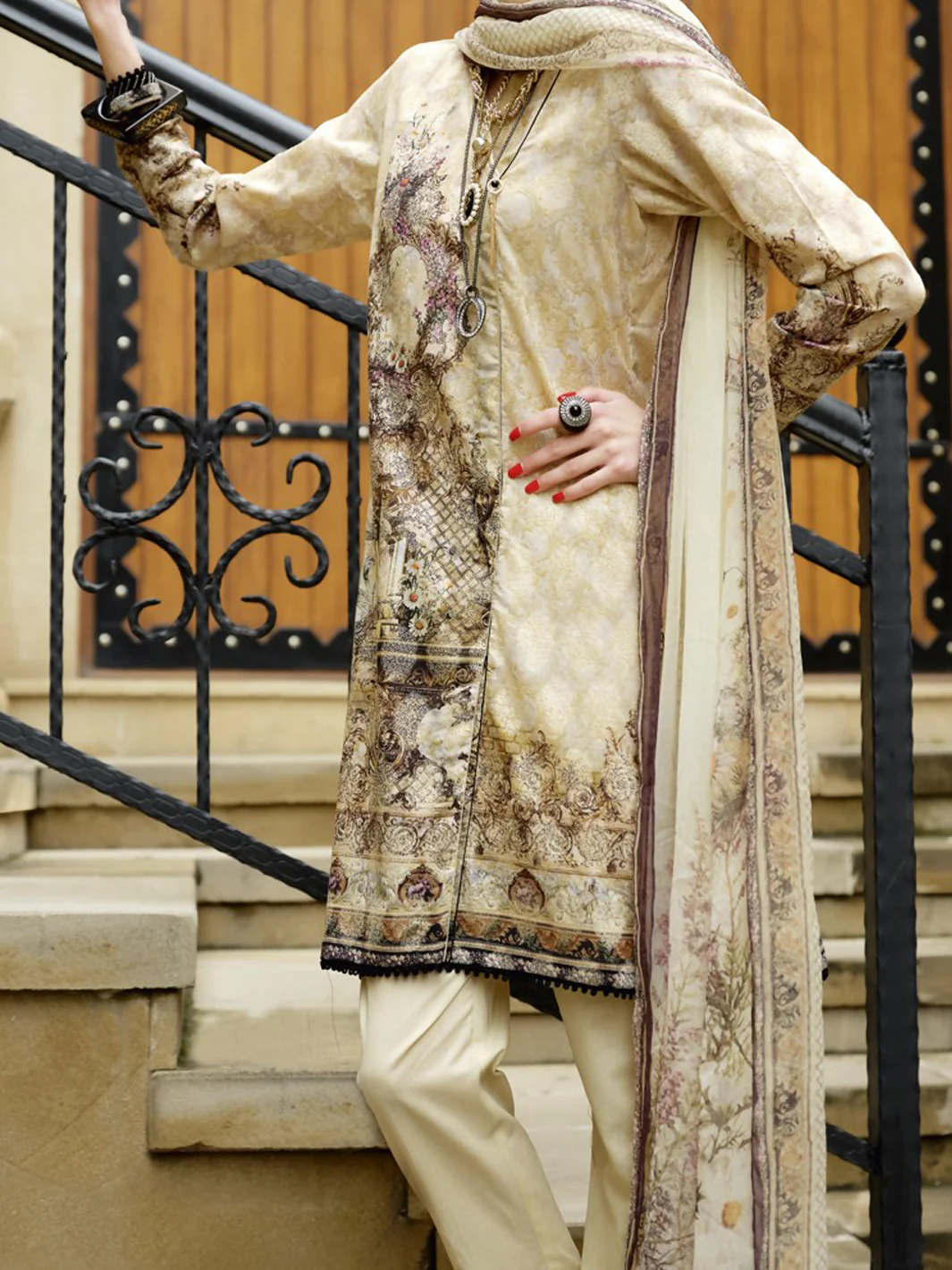 Natural Lawn 3Pc Stitched - ALP-680