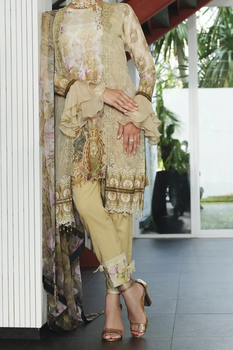 Natural Lawn 3Pc Unstitched - ALP-625