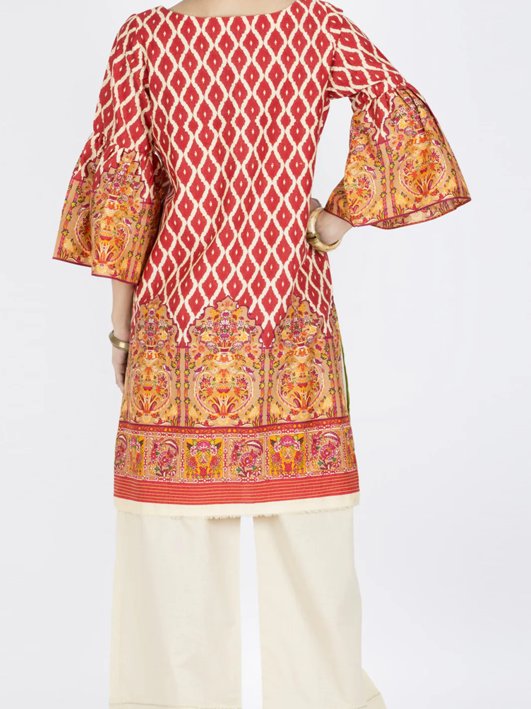 Off White Tunic - LK-575 - Image 2