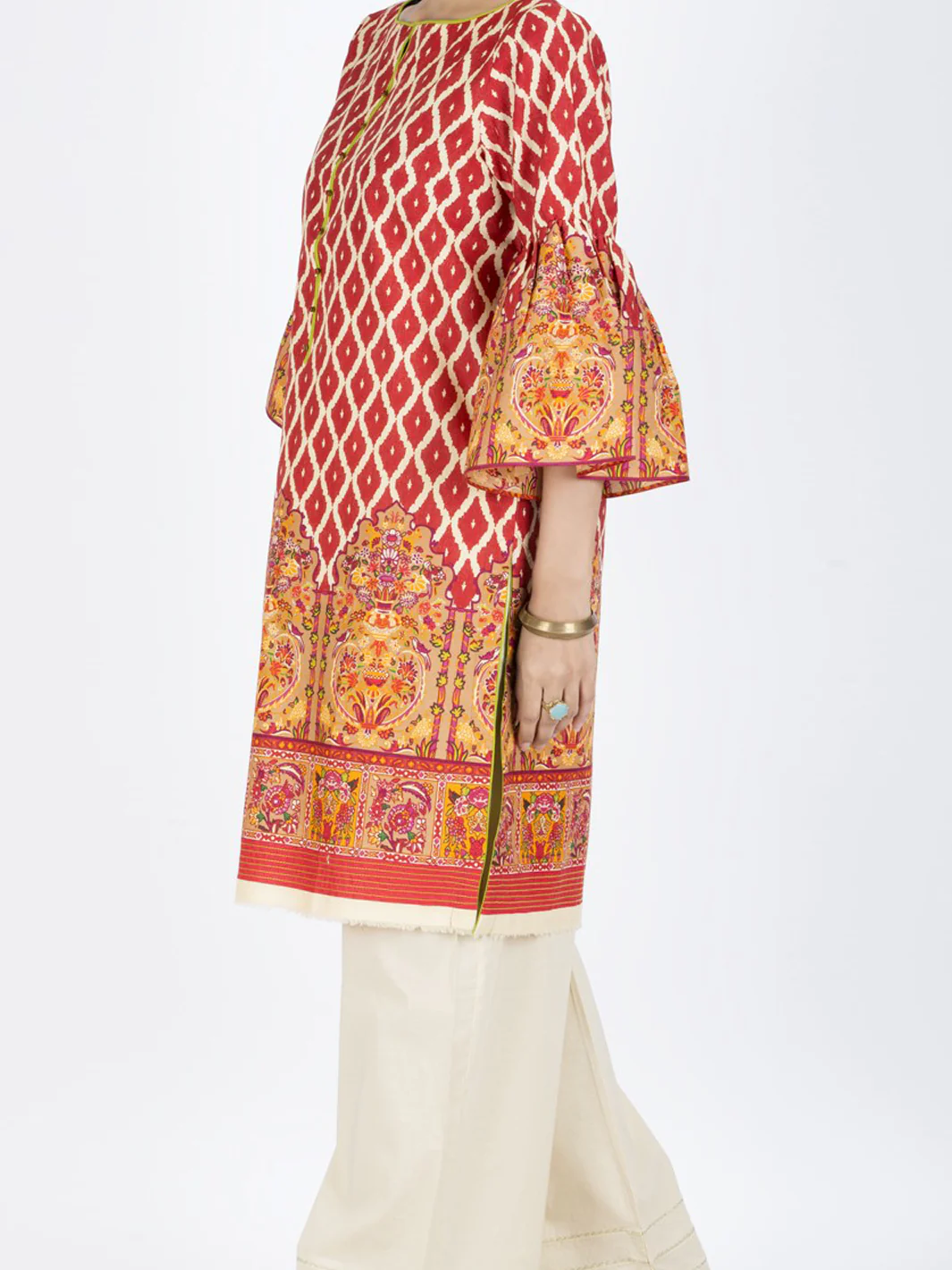 Off White Tunic - LK-575 - Image 3