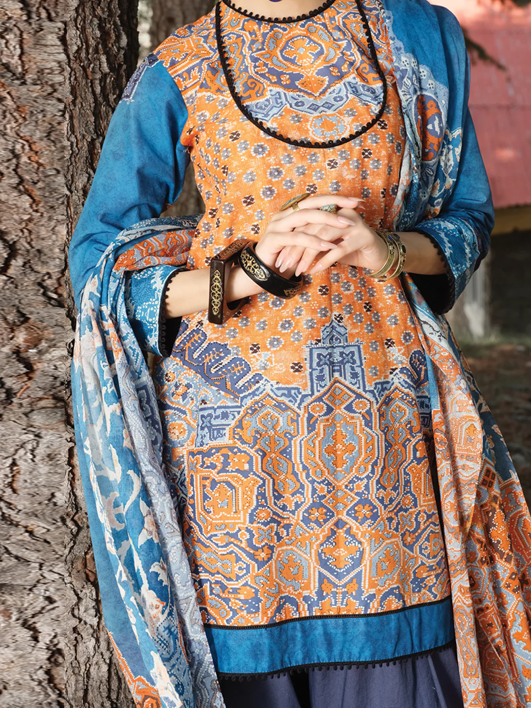 Orange Cambric 3Pc Stitched - AWP-251 - Image 2