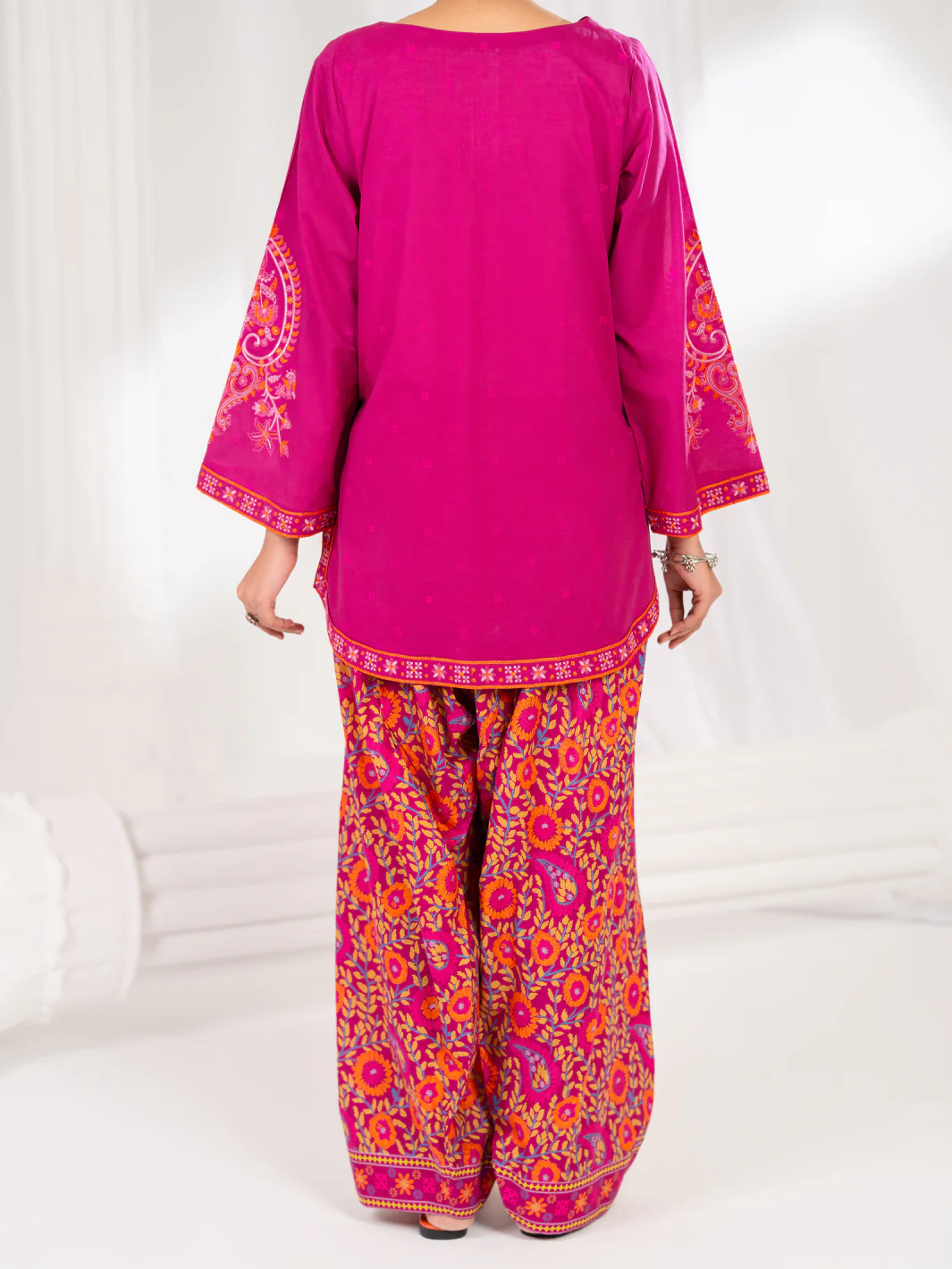 Pink Cotton Stitched 2Pc - ALP-2PS-LKS-2796 - Image 3