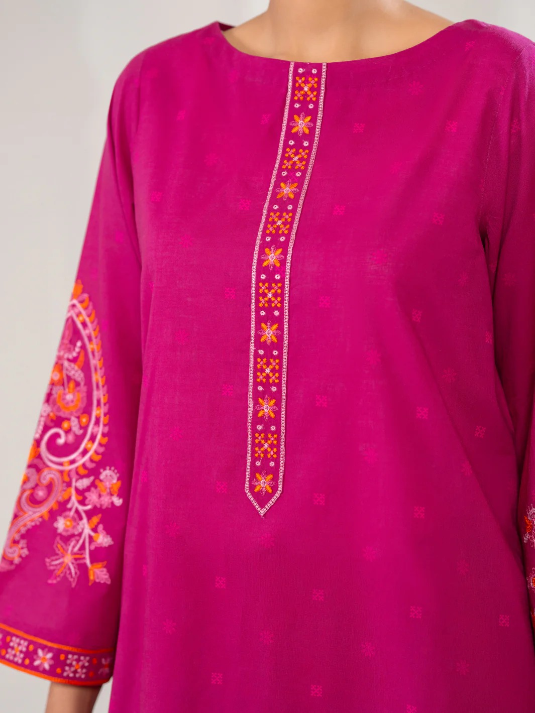 Pink Cotton Stitched 2Pc - ALP-2PS-LKS-2796 - Image 4