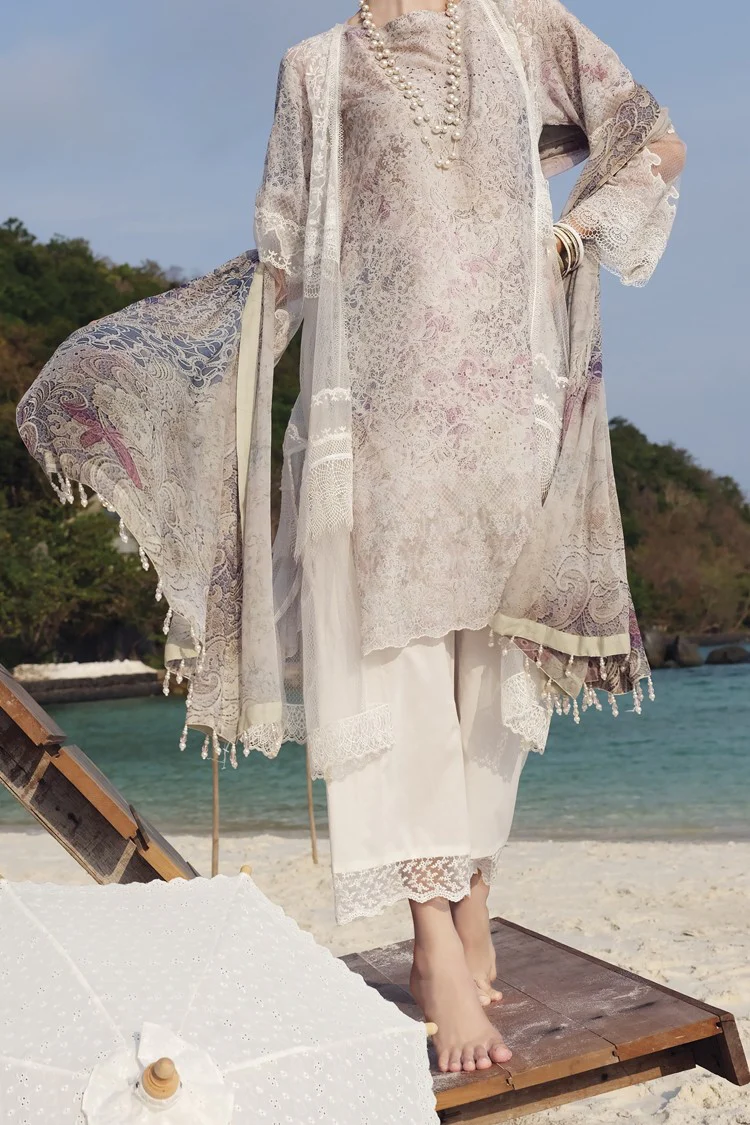 Pink Lawn 3Pc Unstitched - ALP-632