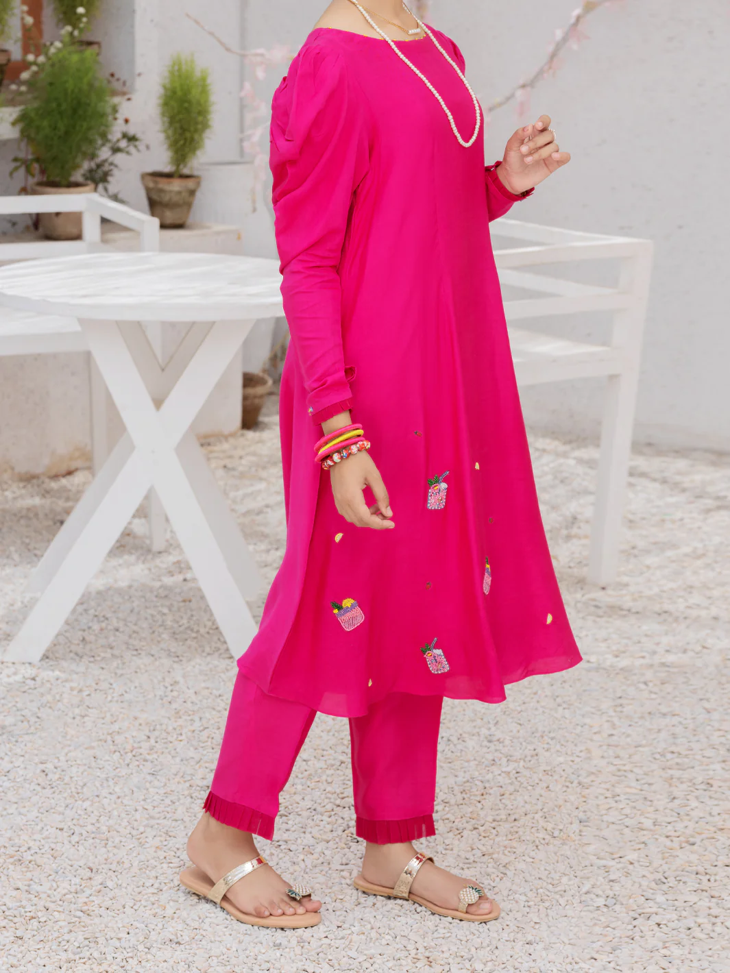 Pink 2Pc Stitched - ALT-2PS-LKS-1069 - Image 4