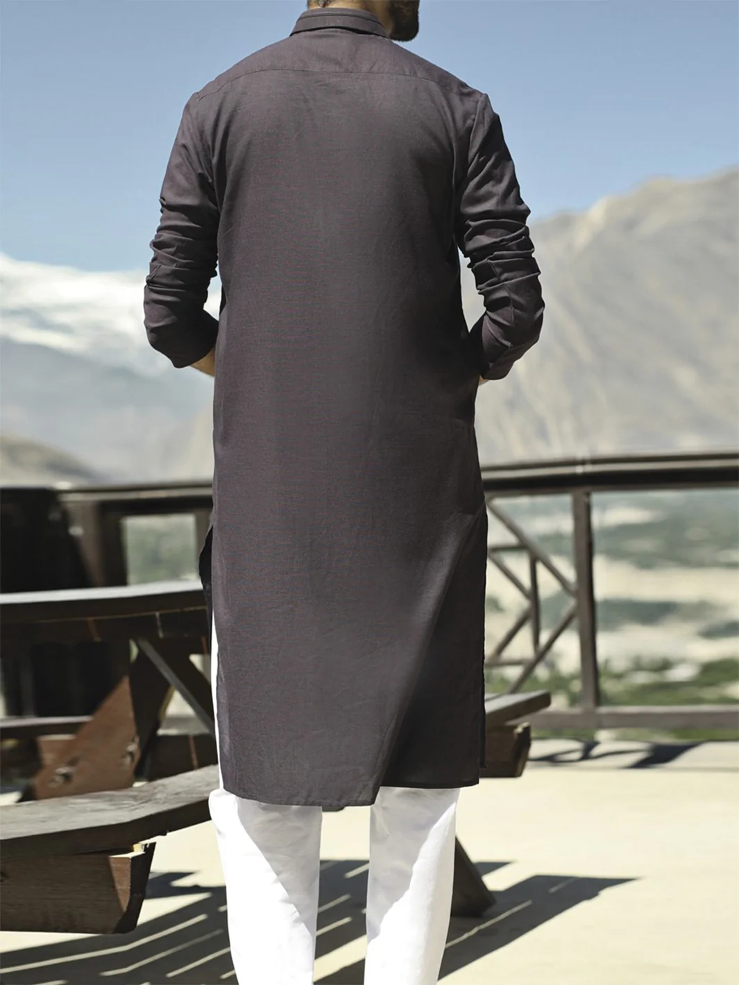 Purple Blended Kurta - AL-K-676 - Image 3